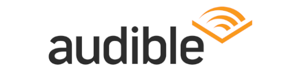 Audible logo on white background. Link will be live soon.